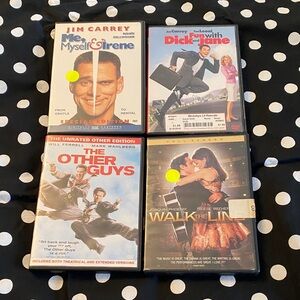 Set of 4 Comedy & Drama DVD Movies - Jim Carrey, Will Ferrell, Joaquin Phoenix